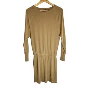 MONROW sample‎ drop waist long sleeve athleisure dress womans 6